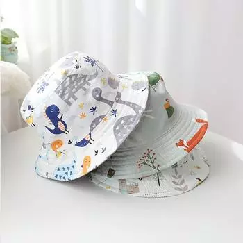 Летняя детская шапка, детская хлопковая кепка от солнца с защитой от ультрафиолета, детская панама, пляжная панама для девочек и мальчиков, милые шапки с героями мультфильмов для младенцев синий