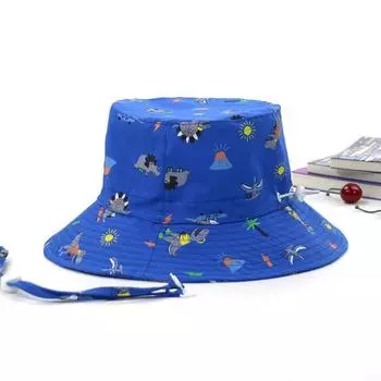 Летняя детская шляпа от солнца, детская уличная шея, защита от УФ-лучей, пляжные шапки, шапки для плавания 48 синий