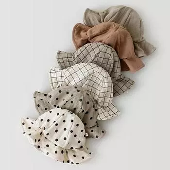 Летняя детская шляпа-ведро для детей, детские солнцезащитные шляпы, пляжная кепка для малышей, солнцезащитный крем для улицы, шапка-бини для рыбалки A