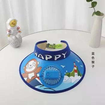 Летняя детская шляпа-веер с рисунком из мультфильма, пустая шляпа-цилиндр, защита от ультрафиолета, большие поля, детская классная шляпа