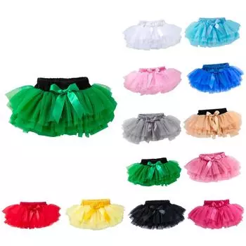 Летняя детская симпатичная сетчатая юбка для девочек, юбка принцессы для малышей 59 чёрный