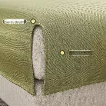 Летняя диванная подушка Ice Silk: Нескользящий, классный, современный чехол со спинкой - новый стиль 2025 года 30x50cm Pillowcase