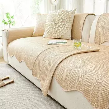 Летняя диванная подушка из ледяного шелка, прохладная на ощупь, дышащие чехлы для дивана для гостиной, универсальный чехол на диван против загрязнений, диванное полотенце A 70x70cm 1pc