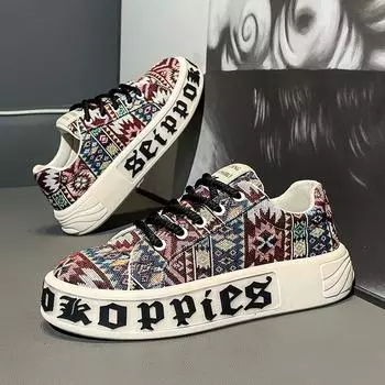 Летняя дышащая мужская обувь на эластичной и свободной толстой подошве с увеличением 39 зелёный