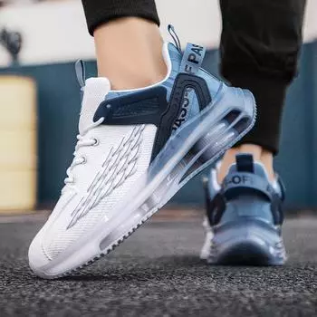 Летняя дышащая мужская обувь с сеткой Flying Mesh. Кроссовки для отдыха. Спортивная обувь Tide Shoes. Обувь на воздушной подушке. 39