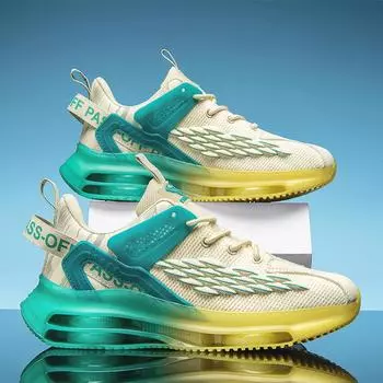 Летняя дышащая мужская обувь с сеткой Flying Mesh. Кроссовки для отдыха. Спортивная обувь Tide Shoes. Обувь на воздушной подушке. 39