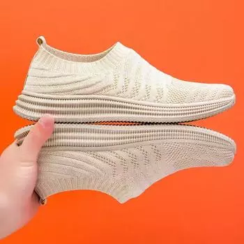 Летняя дышащая мужская повседневная обувь из сетки с низким верхом и мягкой подошвой, противоскользящая мужская прогулочная обувь 39 белый