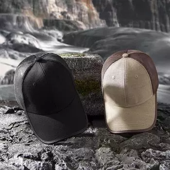 Летняя дышащая потная крутая солнцезащитная бейсбольная кепка с сеткой для мужчин и женщин, солнцезащитная спортивная кепка с утиным язычком на открытом воздухе M56-58cm чёрный