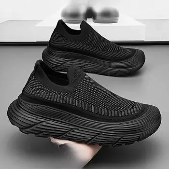 Летняя дышащая сетчатая модная универсальная толстая подошва Fly Woven спортивная обувь повседневная обувь 39