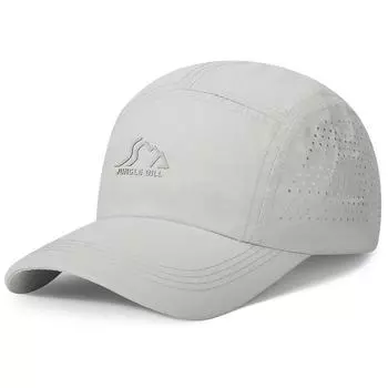 Летняя дышащая солнцезащитная быстросохнущая кепка для мужчин и женщин с широкими полями легкая бейсболка светло-серый