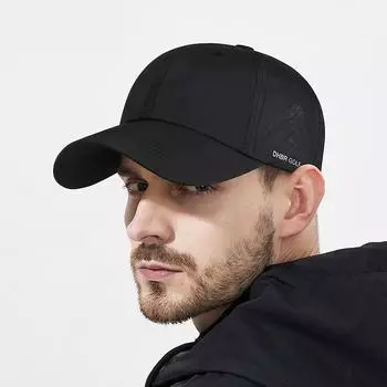 Летняя дышащая солнцезащитная быстросохнущая кепка для мужчин и женщин с боковым принтом и надписью легкая бейсболка для бега темно-серого