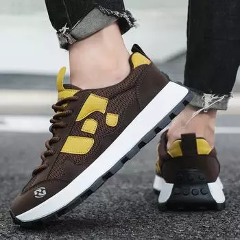 Летняя дышащая спортивная обувь Мужская сетчатая дышащая универсальная повседневная обувь 39