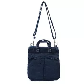 Летняя джинсовая маленькая сумка 2025 новая корейская версия модная простая сумка через плечо женская повседневная сумка-мессенджер сумка-ведро темно-синий