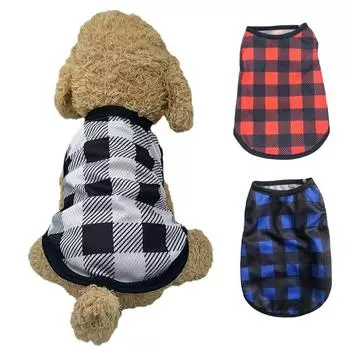 Летняя футболка для домашних животных, дышащий жилет для собак и кошек, одежда для маленьких и средних собак, мягкая и уютная куртка для щенков и котят, костюм для чихуахуа и мопса XS