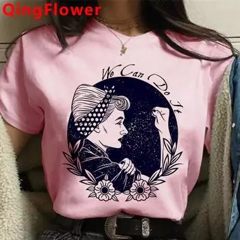 Летняя футболка Feminist Girl Power Grl Pwr Feminism, женская белая футболка с графическим рисунком, женские футболки 2021, футболки tumblr XL