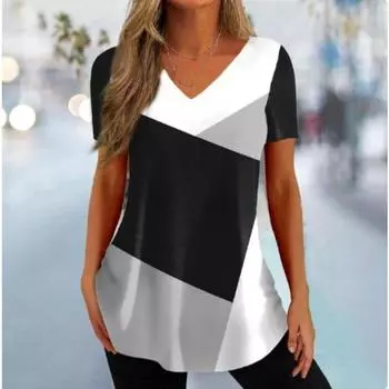 Летняя футболка Hip Hop Series, цифровая 3D-печать, женская уличная спортивная футболка с короткими рукавами, топ S