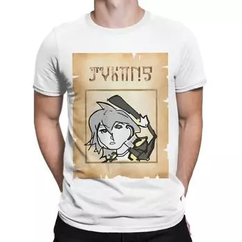 Летняя футболка Honkai Star Rail Wanted Trailblazer для мужчин и женщин, повседневные футболки, футболка из чистого хлопка, идея для подарка, одежда S серый