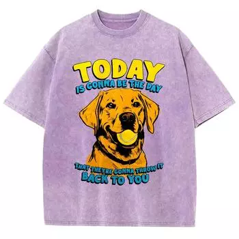Летняя футболка из выбеленного денима с принтом щенка, трендовый крутой дизайн, короткий рукав, свободного кроя, большого размера, унисекс S