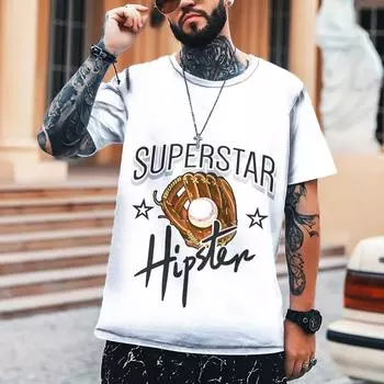 Летняя футболка новейшего дизайна, уличная трендовая футболка, высококачественная ткань, увеличенный размер, европейско-американская модная дизайнерская футболка XXXXXL