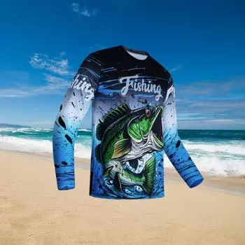 Летняя футболка от солнца, мужская футболка с длинным рукавом для рыбалки, персонализированная быстросохнущая одежда для занятий спортом на открытом воздухе, повседневная одежда для фитнеса и фитнеса S