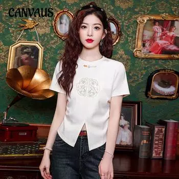 Летняя футболка с короткими рукавами, женские летние открытые короткие хлопковые топы S белый