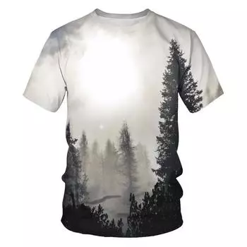 Летняя футболка с круглым вырезом, мужская китайская тушь, короткий рукав, мужская и женская одежда, быстросохнущий топ XXS-6XL XXS