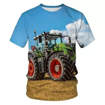 Летняя футболка с круглым вырезом, мужская, с принтом пейзажа, с коротким рукавом, женская одежда, быстросохнущий топ XXS-6XL XXS