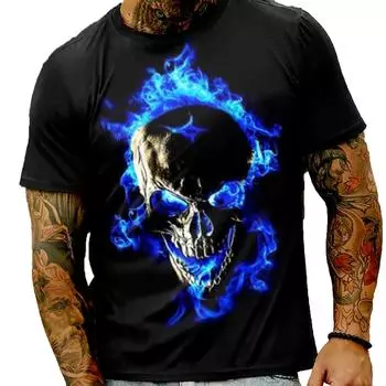 Летняя футболка с круглым вырезом, мужская, с коротким рукавом, с изображением скелета смерти, мужская и женская одежда, быстросохнущий топ XXS-6XL XXS