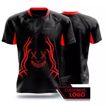 Летняя футболка с принтом 3D Game Wear Мужская быстросохнущая Esports с коротким рукавом Модные футболки для мальчиков Большие топы для фитнеса S белый