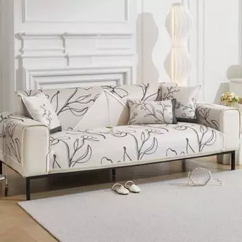 Летняя гостиная с принтом противоскользящая защита для мебели Ice Silk чехол для дивана подушка чехол Funda Sofa 70X70cm 1pc
