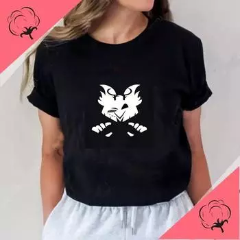 Летняя хлопковая футболка с принтом отелей, женская потрясающая футболка с короткими рукавами для мужчин и женщин, рубашки в стиле Харадзюку S чёрный