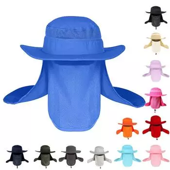 Летняя кепка для альпинизма и активного отдыха для мужчин и женщин с большими полями, рыболовная кепка с защитой от ультрафиолета, солнцезащитная кепка для рыбалки One Size армия зеленый