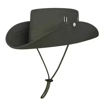 Летняя кепка для защиты от солнца, быстросохнущая, для рыбалки, верховой езды, дышащая, с большими карнизами, для приключений, рыбалки армия зеленый