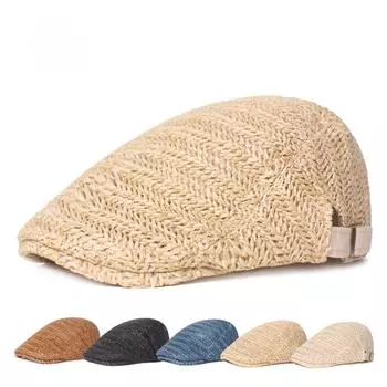 Летняя кепка с утиным язычком, европейская и американская кепка, дышащая солнцезащитная шляпа, берет для мужчин и женщин M56-58cm хаки