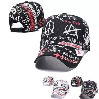 Летняя кепка Snapback унисекс, модная бейсболка с граффити, мужская бейсболка в стиле хип-хоп, женские аксессуары, шляпа от солнца белый