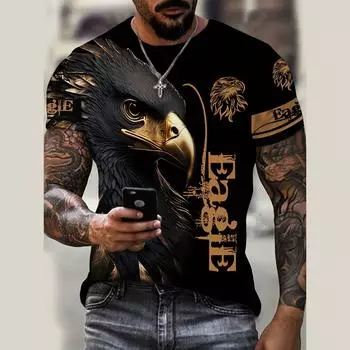 Летняя классическая красивая удобная футболка для спорта на открытом воздухе, уличная, повседневная, модная, с принтом, удобная, с коротким рукавом S