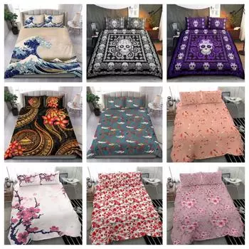 Летняя коллекция Tmarc Tee - Комплект постельного белья с сакурой, комплект одеяла с цветением вишни Single 135x200cm