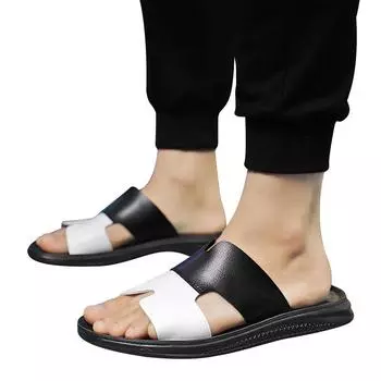 Летняя корейская версия тапочек женские трендовые повседневные женские сандалии модные креативные односложные тапочки Amazon 38