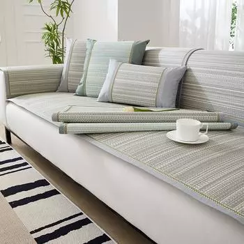 Летняя крутая подушка для дивана Schoenoplectus Trigueter Palla, нескользящая соломенная подушка, летняя подушка в простом дизайне, современный дизайн 60*60cm