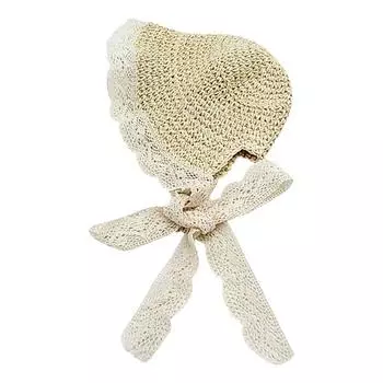 Летняя кружевная детская дышащая шляпа для маленьких девочек, соломенная шляпа, детская пляжная кепка