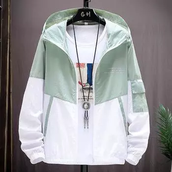 Летняя куртка с капюшоном для мужчин и женщин, водонепроницаемая солнцезащитная одежда XL белый
