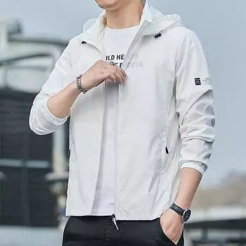 Летняя куртка с капюшоном для мужчин и женщин, солнцезащитная одежда, одежда для рыбалки и охоты, быстросохнущая ветровка из кожи L белый