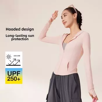 Летняя куртка с капюшоном и защитой от ультрафиолета Juyitang - легкая, оригинальная пряжа, одежда для активного отдыха S серый