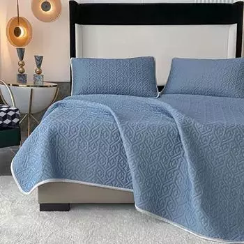 Летняя латексная охлаждающая простыня Cool Mattress Protector Single Double Sleeping Mat 90/120/150/180cm King Домашний текстиль Покрывало 90x200cm 2pcs