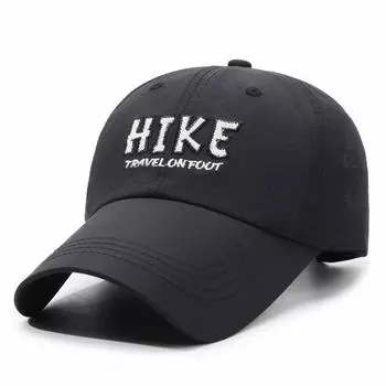 Летняя легкая быстросохнущая бейсболка для мужчин и женщин, дышащая сетчатая кепка для бега на открытом воздухе, кепка с вышивкой чёрный