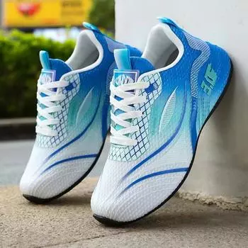 Летняя легкая мужская повседневная обувь, модная мужская спортивная обувь с мягкой подошвой, удобная дышащая мужская обувь для бега и ходьбы на открытом воздухе 39
