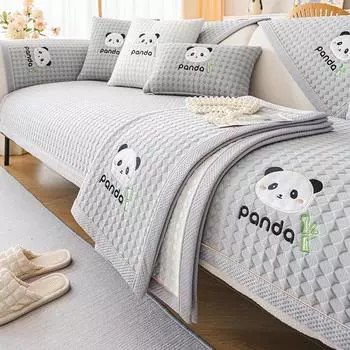 Летняя легкая роскошная подушка для дивана из ледяного шелка, нескользящая крутая подушка для сиденья, моющаяся, универсальная летняя крутая подушка для четырех сезонов, чехол для дивана 30*50 белый