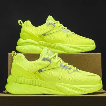 Летняя летающая тканая мужская обувь, модная обувь, повседневная спортивная обувь, размер 39-44 39 жёлтый