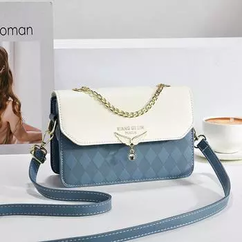 Летняя маленькая квадратная сумка на цепочке, женская модная сумка через плечо, новая корейская мода, свежая женская сумка на одно плечо