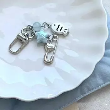 Летняя маленькая рыбка звезда брелок телефон шнурок брелок сумка кулон аксессуар эстетические украшения Y2K